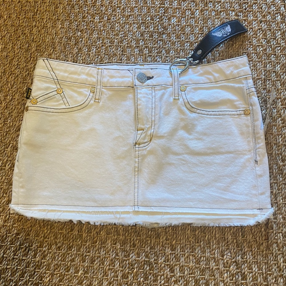 Rock & Republic | Y2K 2000's White Mini Skirt NWT
